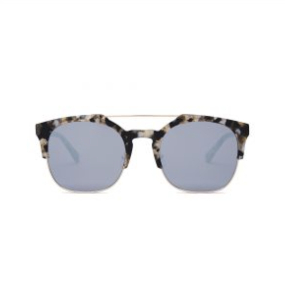 Covry Atik Cloud Tortoiseshell Sunglasses with Mirror-style Lenses